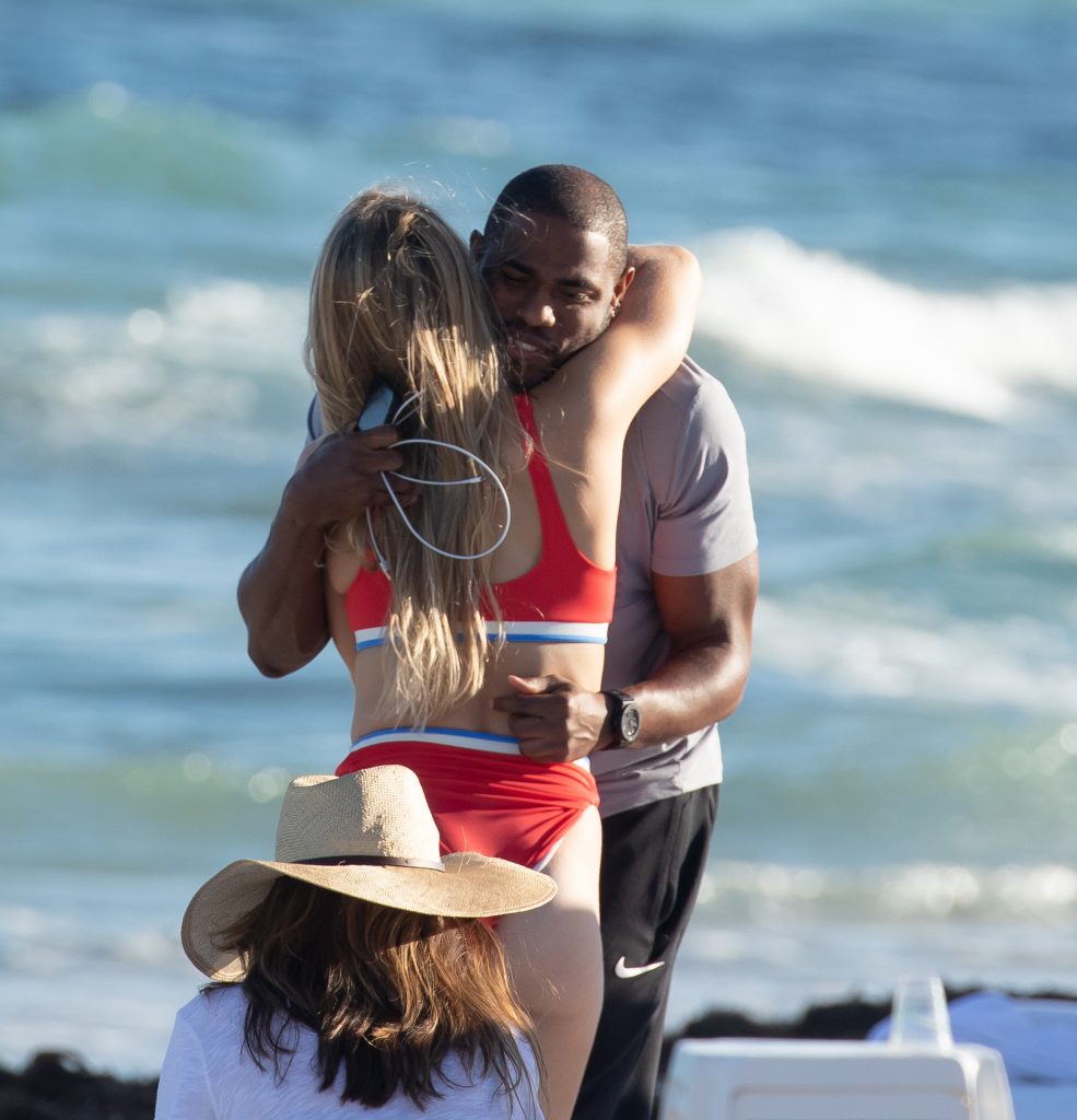 Blonde stunner Eugenie Bouchard shows her admirable body in a red bikini gallery, pic 42