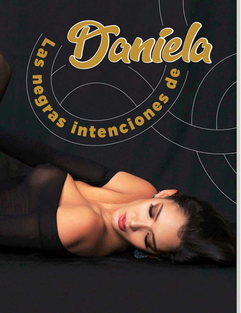Dark-haired model Daniela poses topless on the pages of H Para Hombres Mexico gallery, pic 16