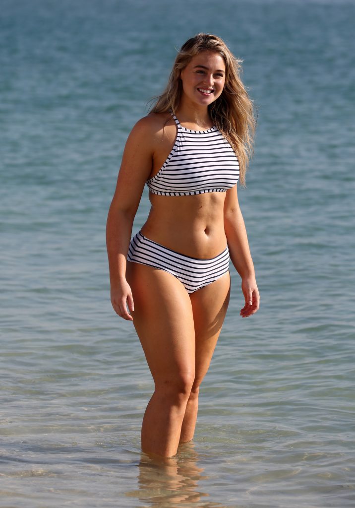 BBW blonde Iskra Lawrence lights up a swimsuit photoshoot gallery, pic 224