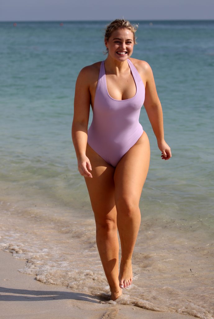 BBW blonde Iskra Lawrence lights up a swimsuit photoshoot gallery, pic 350