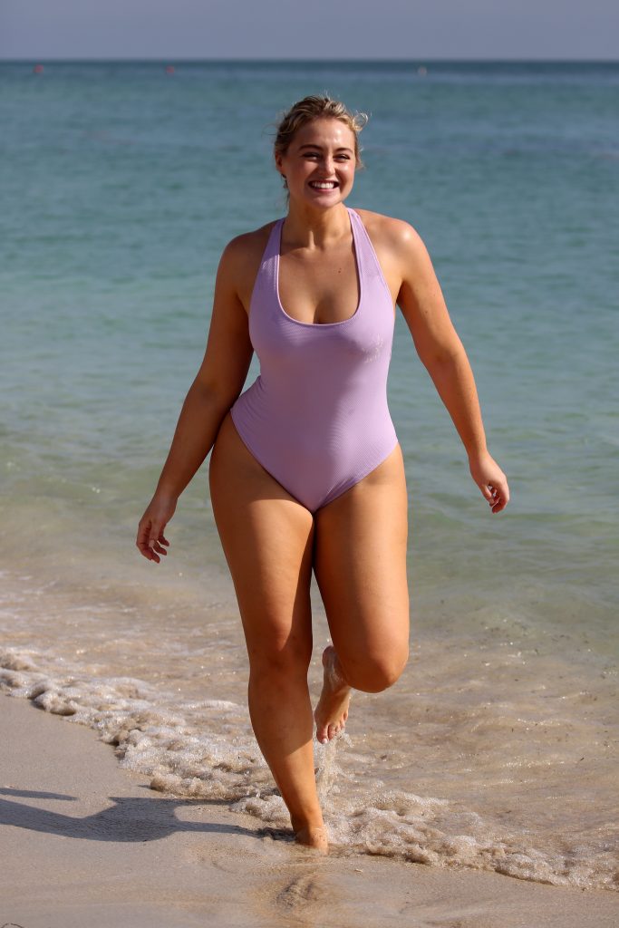 BBW blonde Iskra Lawrence lights up a swimsuit photoshoot gallery, pic 352