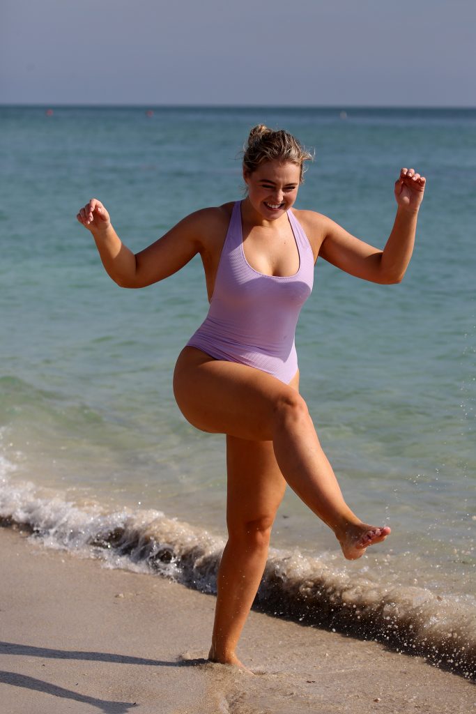 BBW blonde Iskra Lawrence lights up a swimsuit photoshoot gallery, pic 356