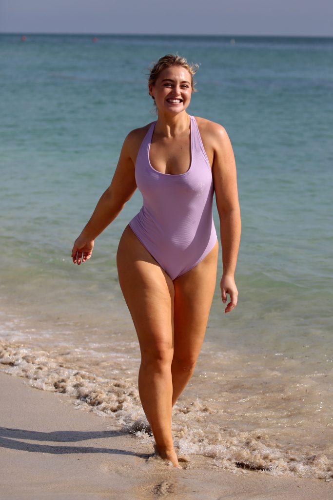 BBW blonde Iskra Lawrence lights up a swimsuit photoshoot gallery, pic 378