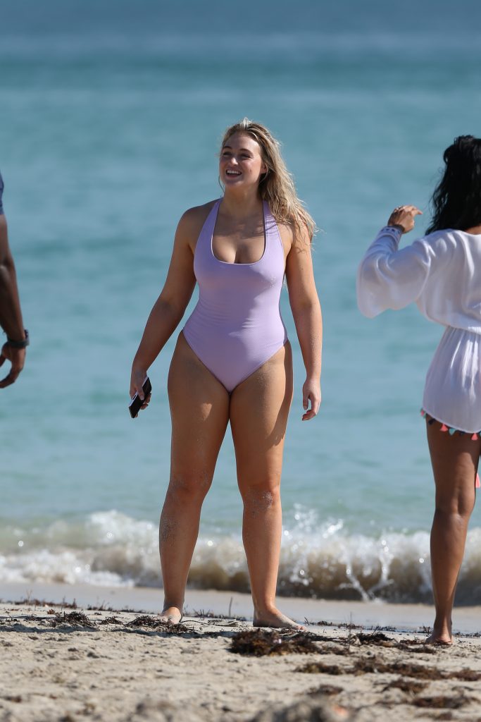 BBW blonde Iskra Lawrence lights up a swimsuit photoshoot gallery, pic 654