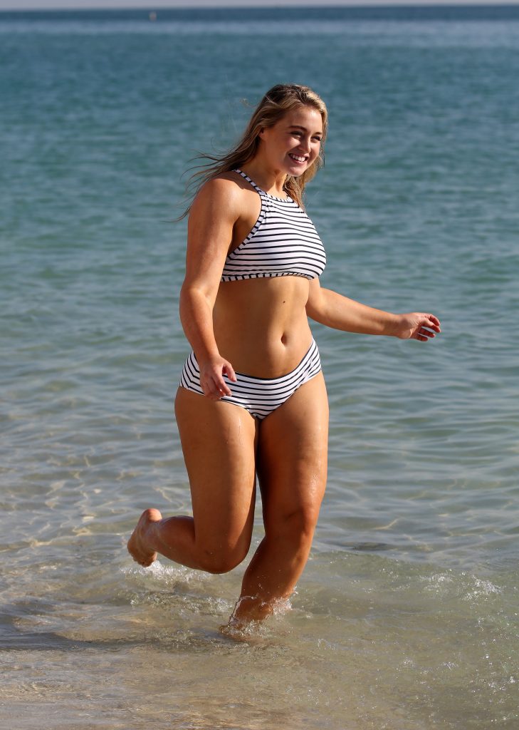 BBW blonde Iskra Lawrence lights up a swimsuit photoshoot gallery, pic 196