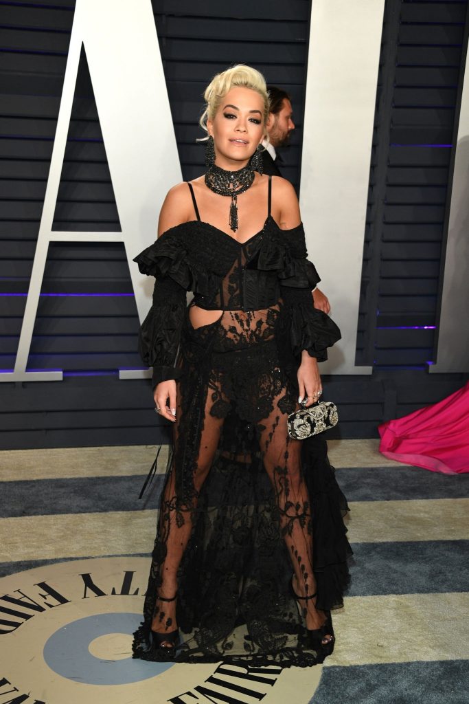Sexy Singer Rita Ora Dons a See-Through Dress at the Oscars Party gallery, pic 10