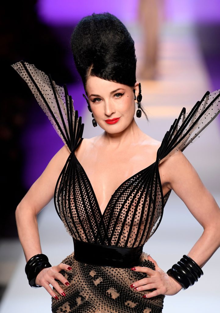 Legendary MILF Dita Von Teese Walks the Runway in a See-Through Dress gallery, pic 28