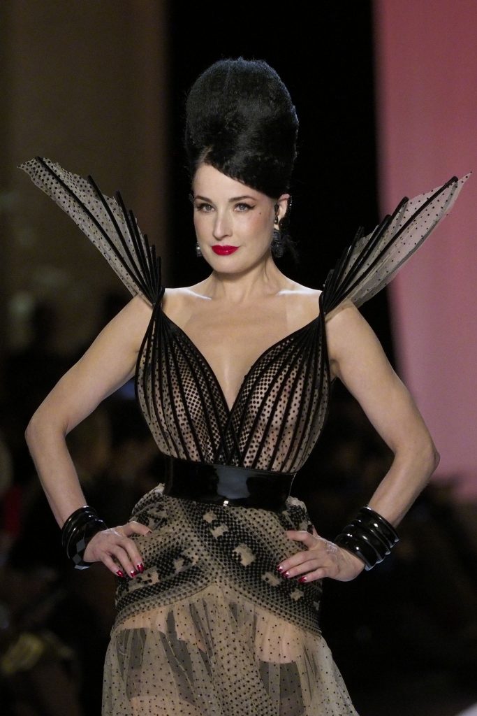 Legendary MILF Dita Von Teese Walks the Runway in a See-Through Dress gallery, pic 30