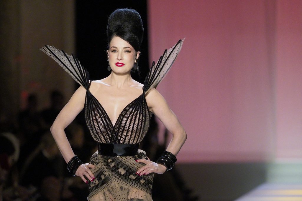 Legendary MILF Dita Von Teese Walks the Runway in a See-Through Dress gallery, pic 32