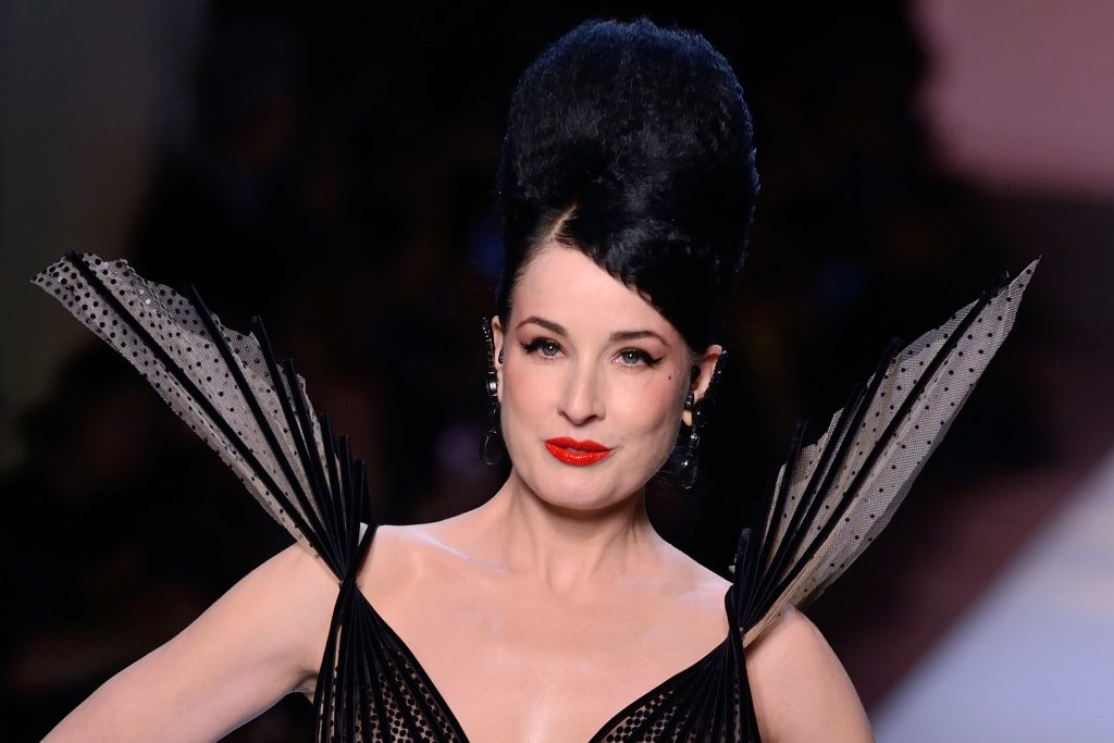 Legendary MILF Dita Von Teese Walks the Runway in a See-Through Dress gallery, pic 74