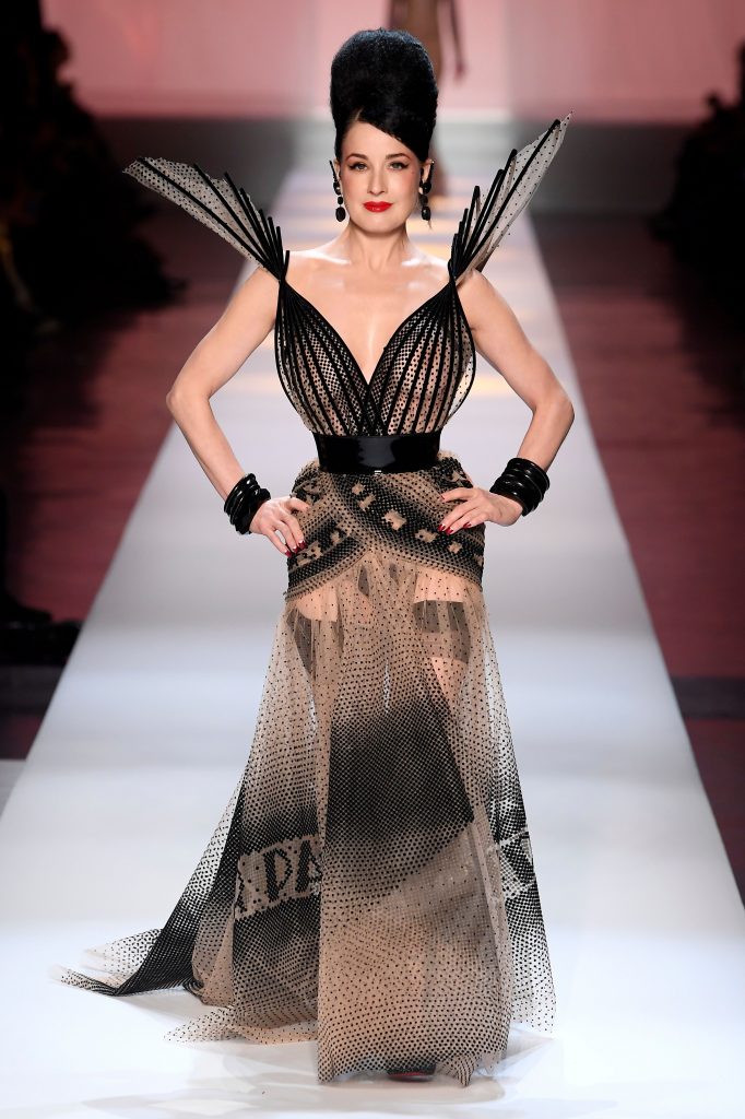 Legendary MILF Dita Von Teese Walks the Runway in a See-Through Dress gallery, pic 8