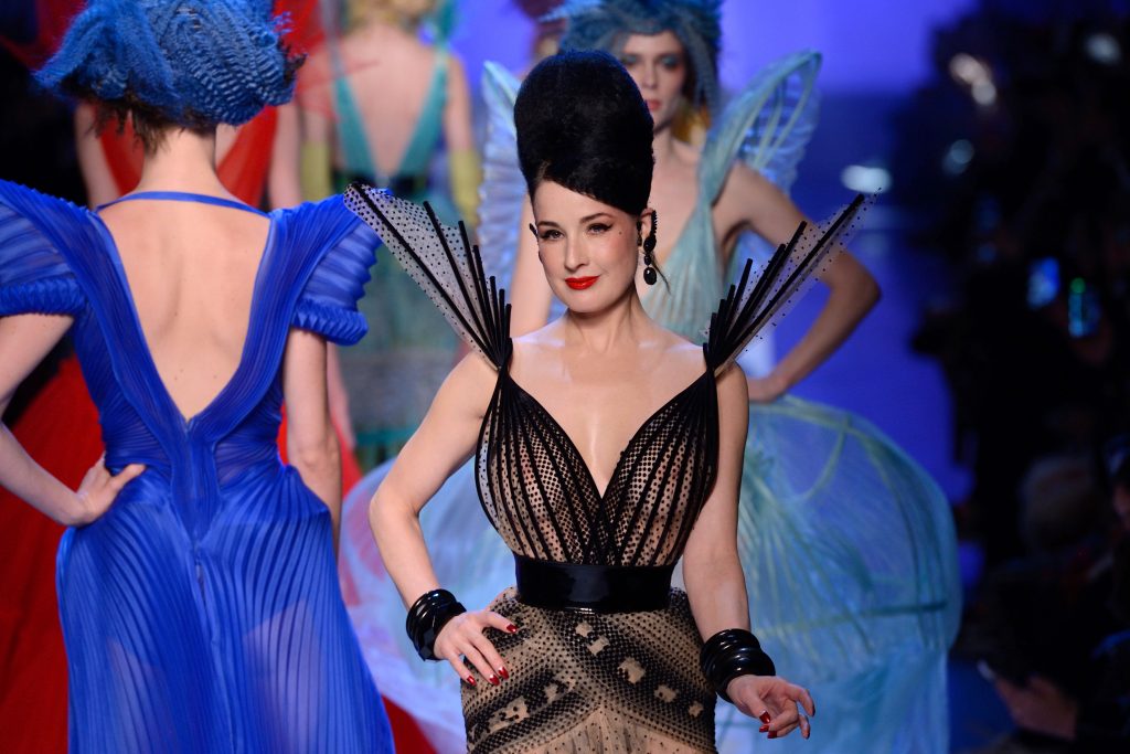 Legendary MILF Dita Von Teese Walks the Runway in a See-Through Dress gallery, pic 86