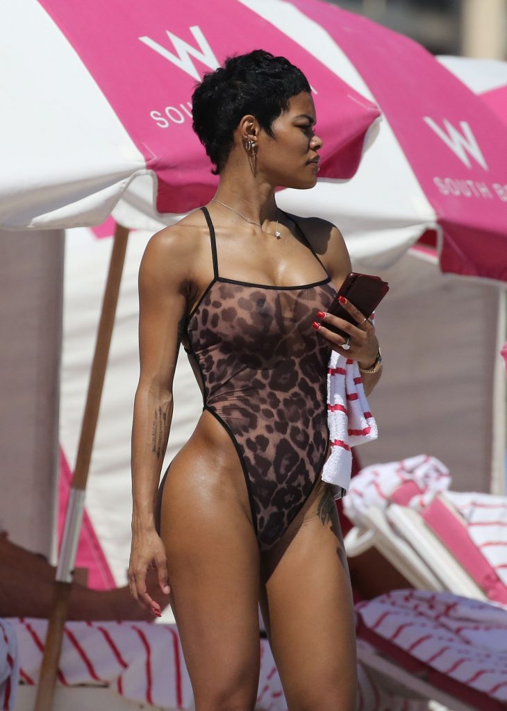 Teyana Taylor Looks Amazing in a See-Through Swimsuit  gallery, pic 6