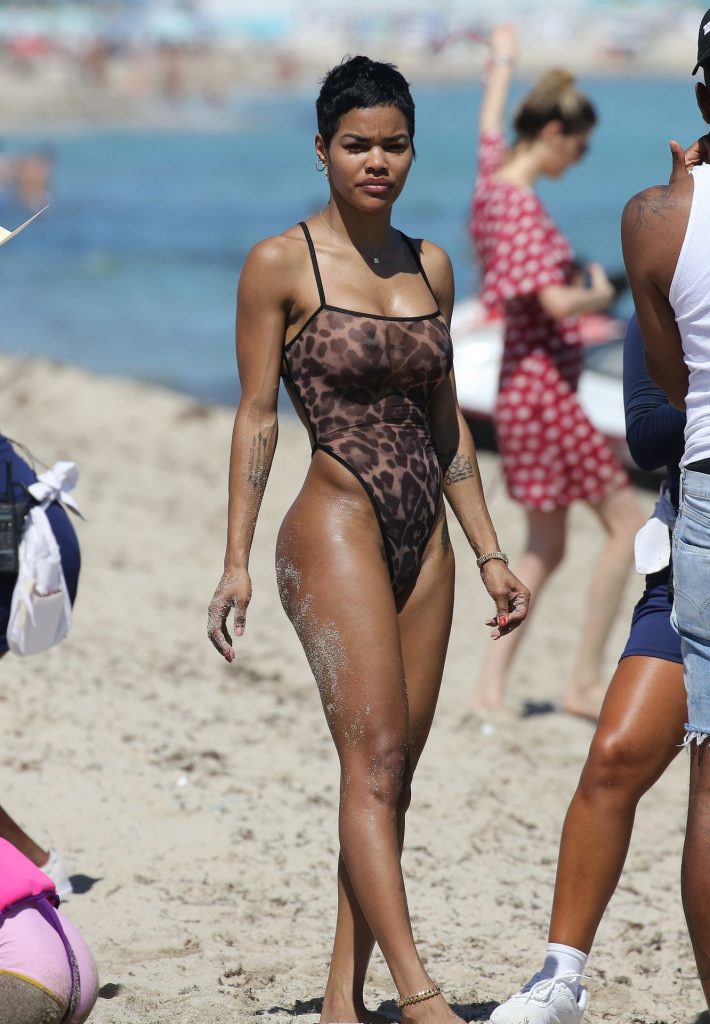 Teyana Taylor Looks Amazing in a See-Through Swimsuit  gallery, pic 10