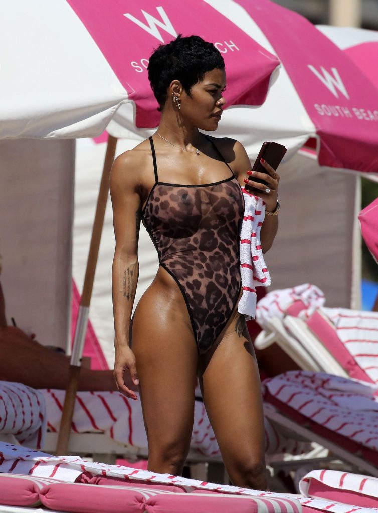 Teyana Taylor Looks Amazing in a See-Through Swimsuit  gallery, pic 110