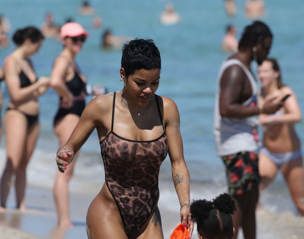 Teyana Taylor Looks Amazing in a See-Through Swimsuit  gallery, pic 112