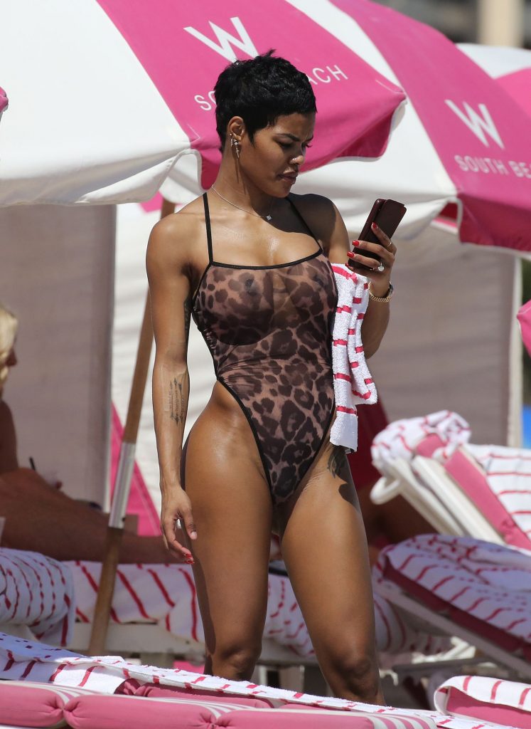 Teyana Taylor Looks Amazing in a See-Through Swimsuit  gallery, pic 132