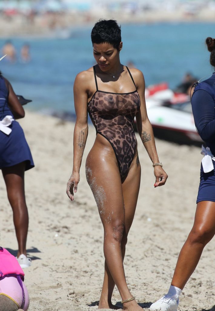 Teyana Taylor Looks Amazing in a See-Through Swimsuit  gallery, pic 146