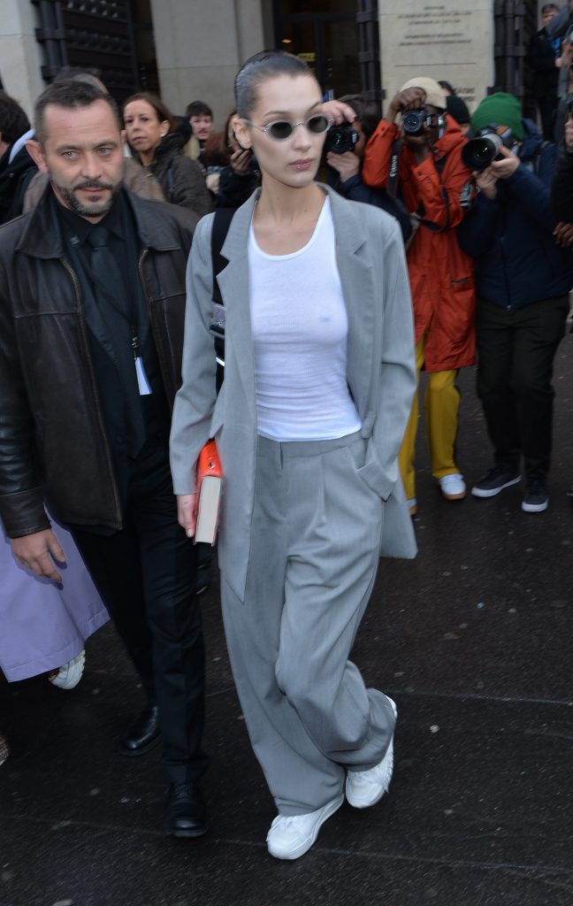 Bella Hadid Showing Her Nipples While Walking Around Braless gallery, pic 2