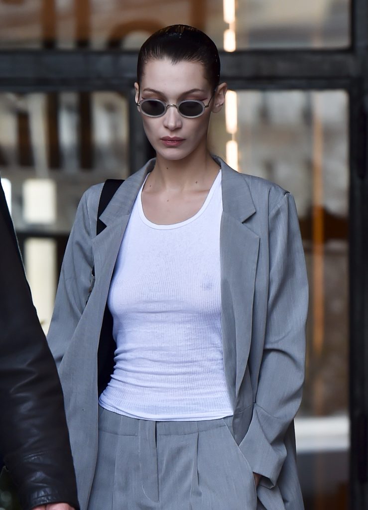 Bella Hadid Showing Her Nipples While Walking Around Braless gallery, pic 24