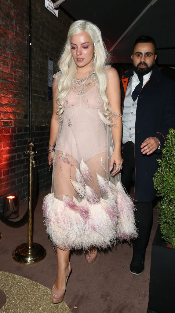 Sexy Singer Lily Allen Shows Her Body in a See-Through Outfit gallery, pic 36