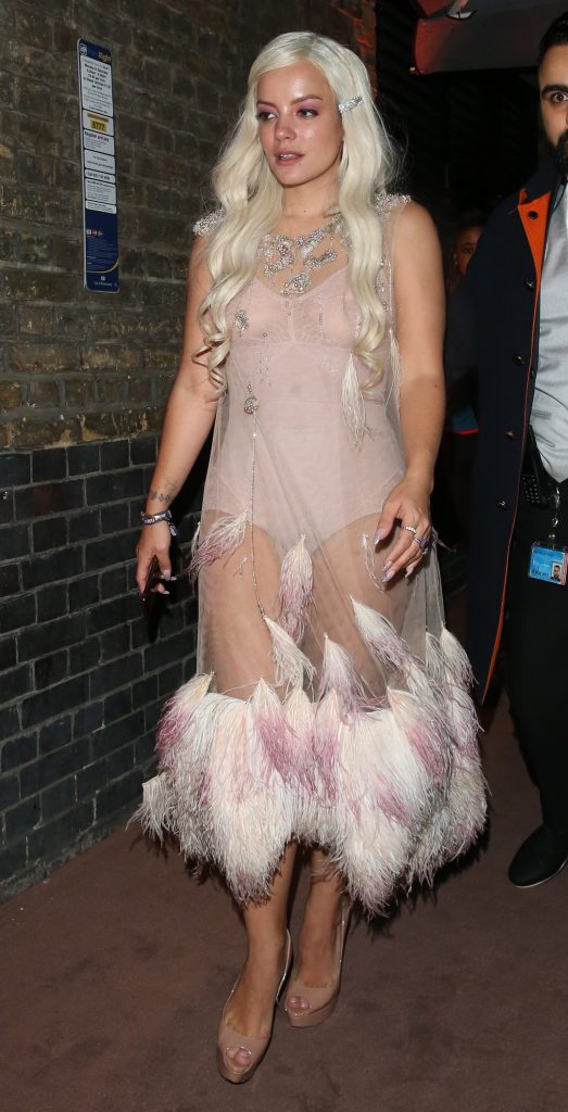 Sexy Singer Lily Allen Shows Her Body in a See-Through Outfit gallery, pic 40