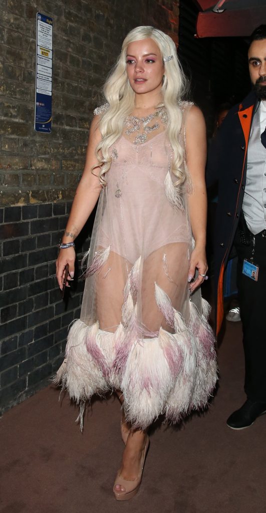 Sexy Singer Lily Allen Shows Her Body in a See-Through Outfit gallery, pic 70
