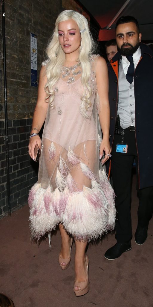 Sexy Singer Lily Allen Shows Her Body in a See-Through Outfit gallery, pic 190