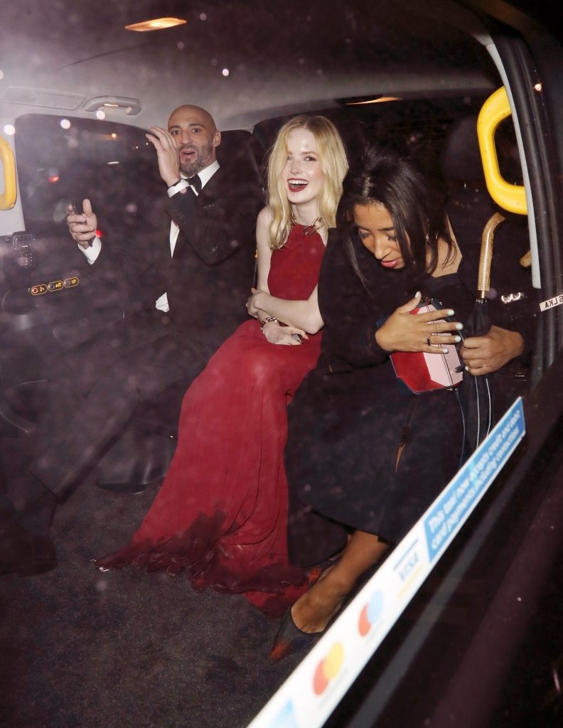 Blonde Beauty Ellie Bamber Stuns in a Semi-Sheer Red Dress gallery, pic 96