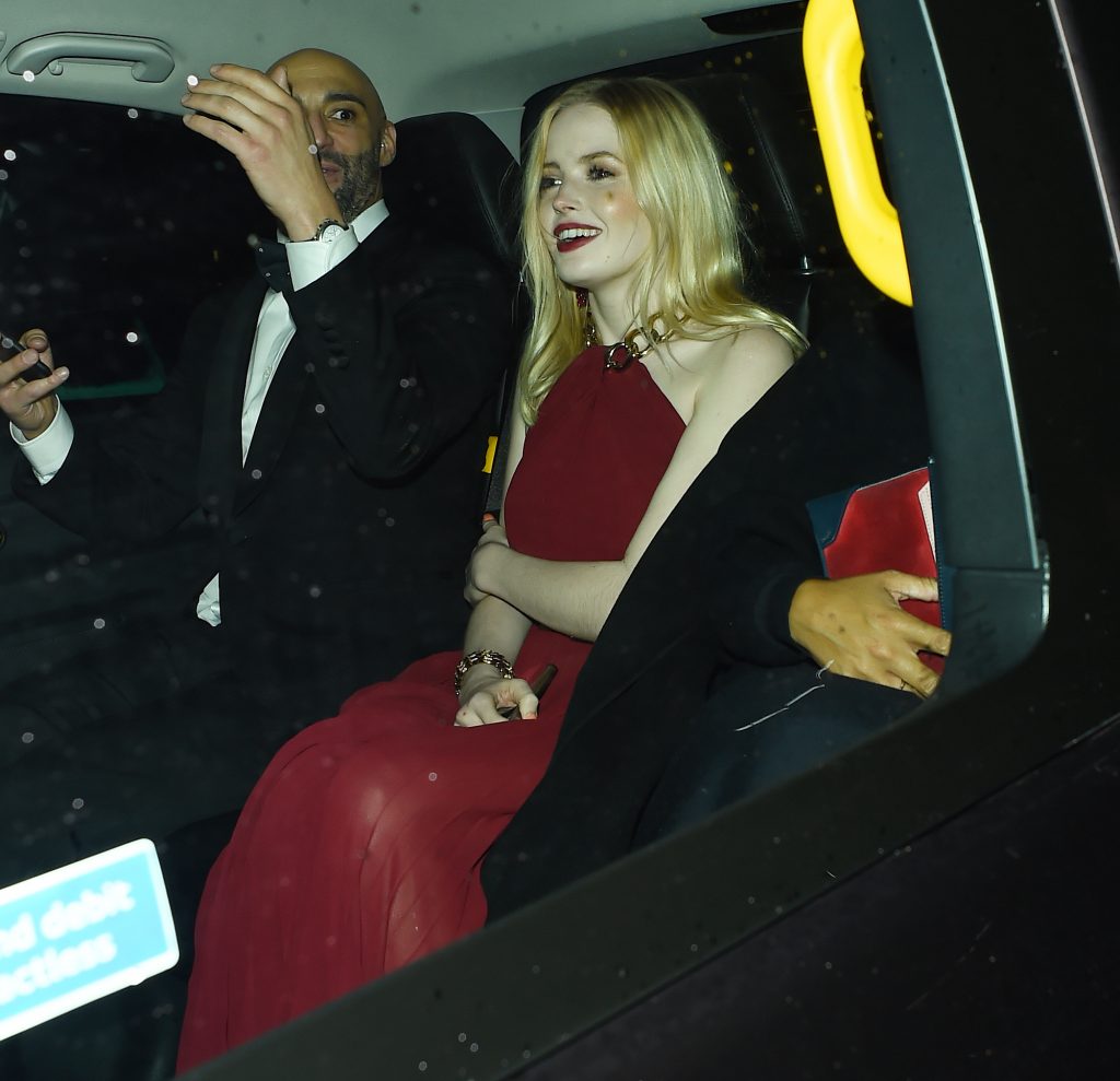 Blonde Beauty Ellie Bamber Stuns in a Semi-Sheer Red Dress gallery, pic 140