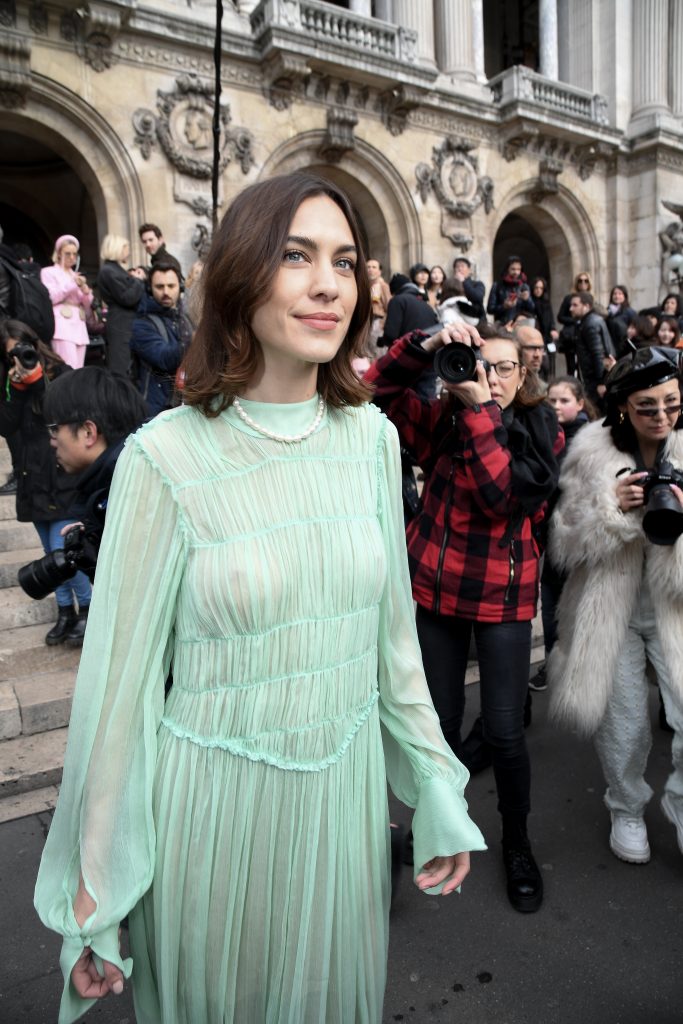 Alexa Chung Flashing Her Beautiful Cleavage in a See-Through Dress gallery, pic 2