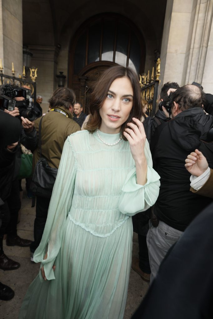 Alexa Chung Flashing Her Beautiful Cleavage in a See-Through Dress gallery, pic 20