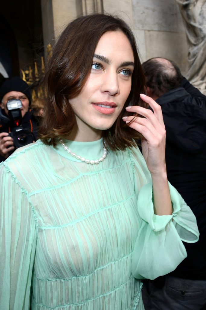 Alexa Chung Flashing Her Beautiful Cleavage in a See-Through Dress gallery, pic 24