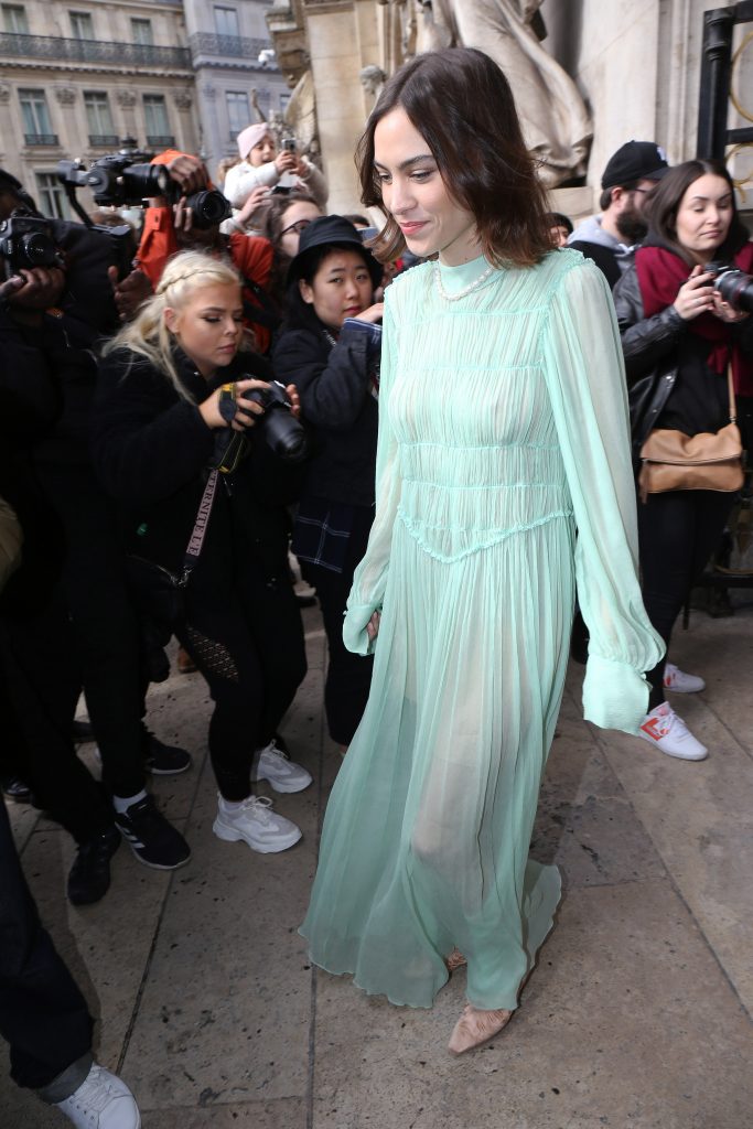 Alexa Chung Flashing Her Beautiful Cleavage in a See-Through Dress gallery, pic 34