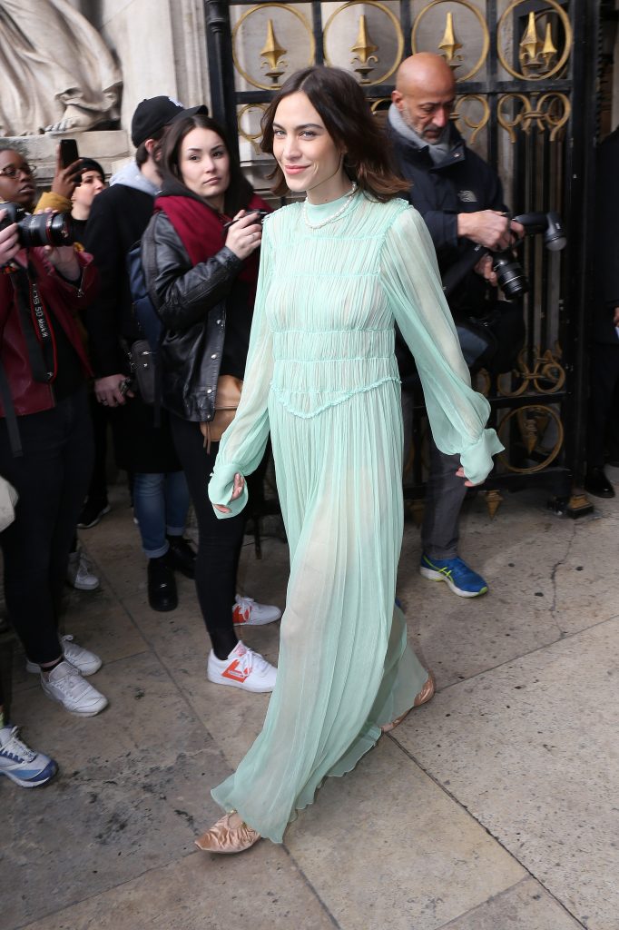 Alexa Chung Flashing Her Beautiful Cleavage in a See-Through Dress gallery, pic 36