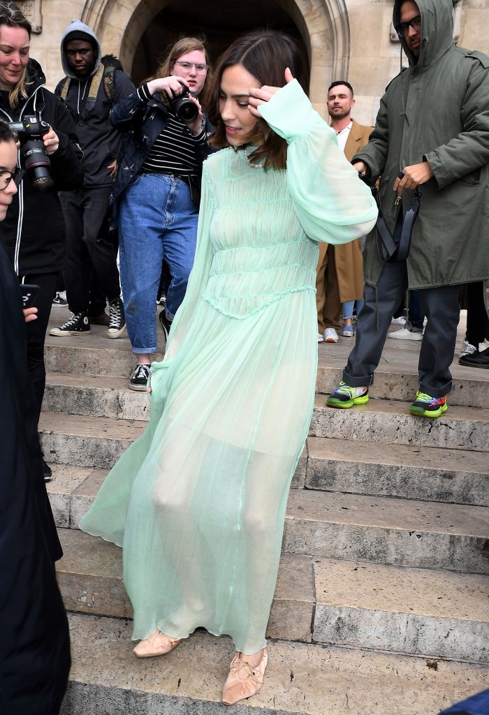 Alexa Chung Flashing Her Beautiful Cleavage in a See-Through Dress gallery, pic 38