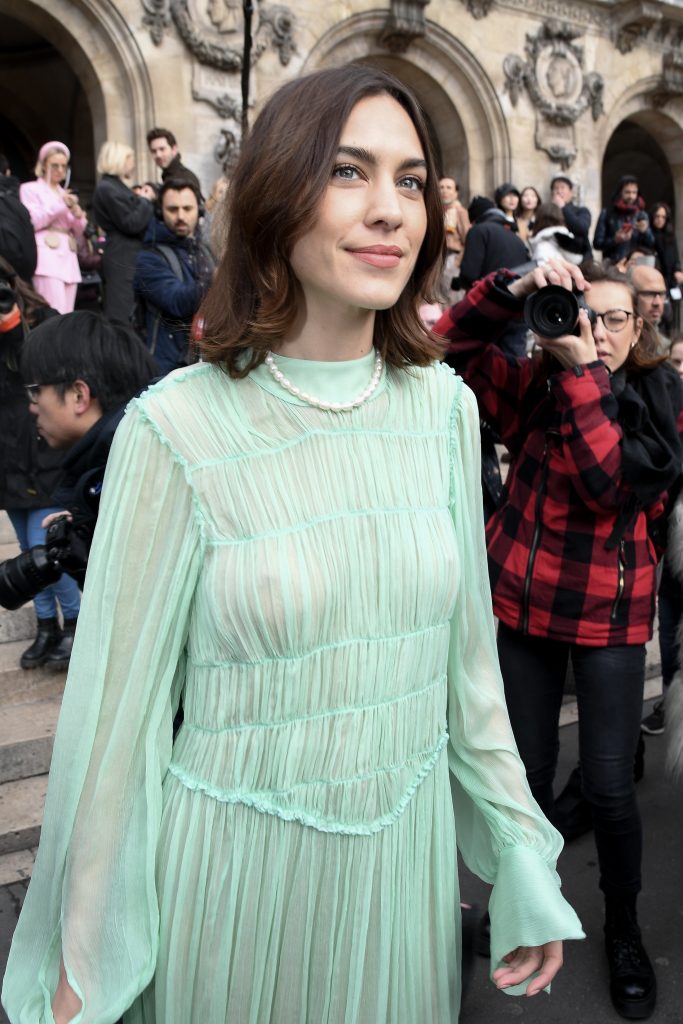 Alexa Chung Flashing Her Beautiful Cleavage in a See-Through Dress gallery, pic 42