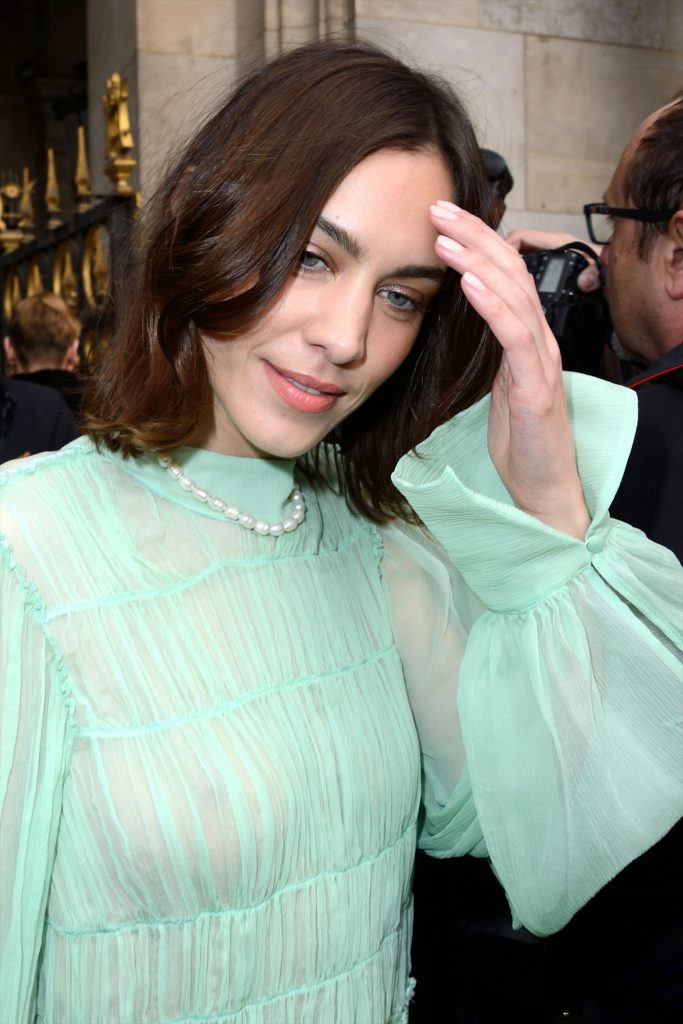 Alexa Chung Flashing Her Beautiful Cleavage in a See-Through Dress gallery, pic 6