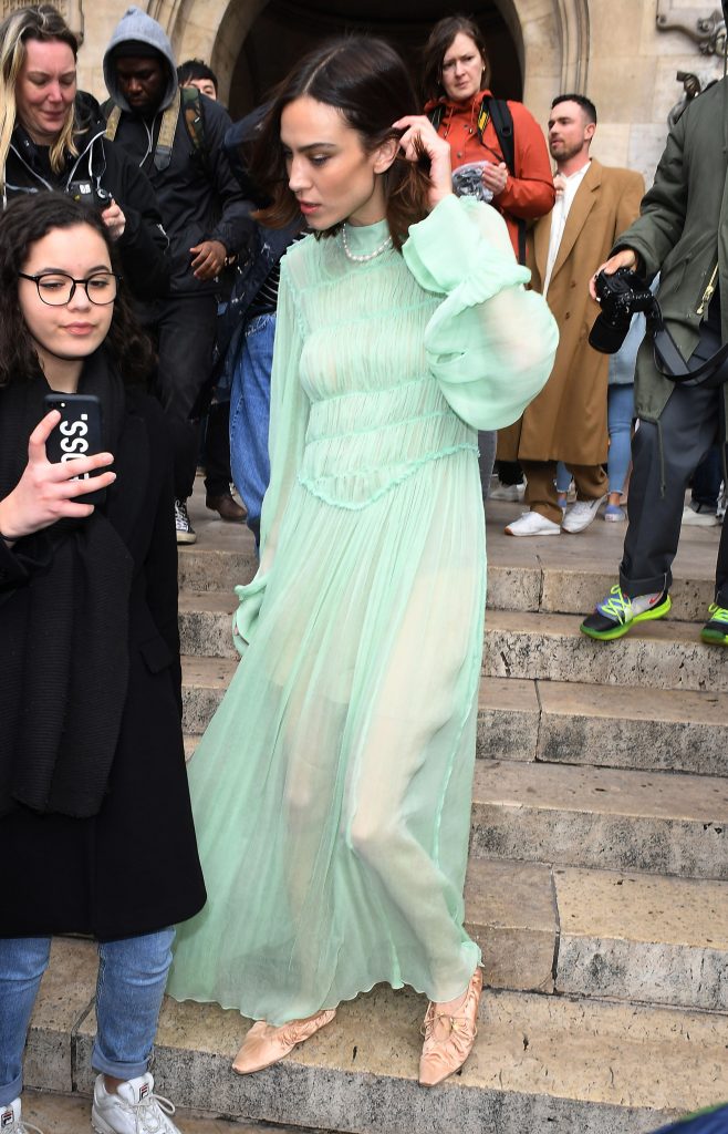 Alexa Chung Flashing Her Beautiful Cleavage in a See-Through Dress gallery, pic 74