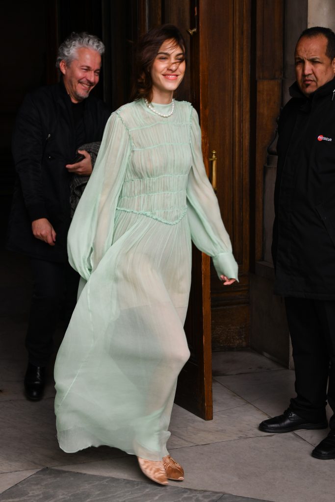 Alexa Chung Flashing Her Beautiful Cleavage in a See-Through Dress gallery, pic 76