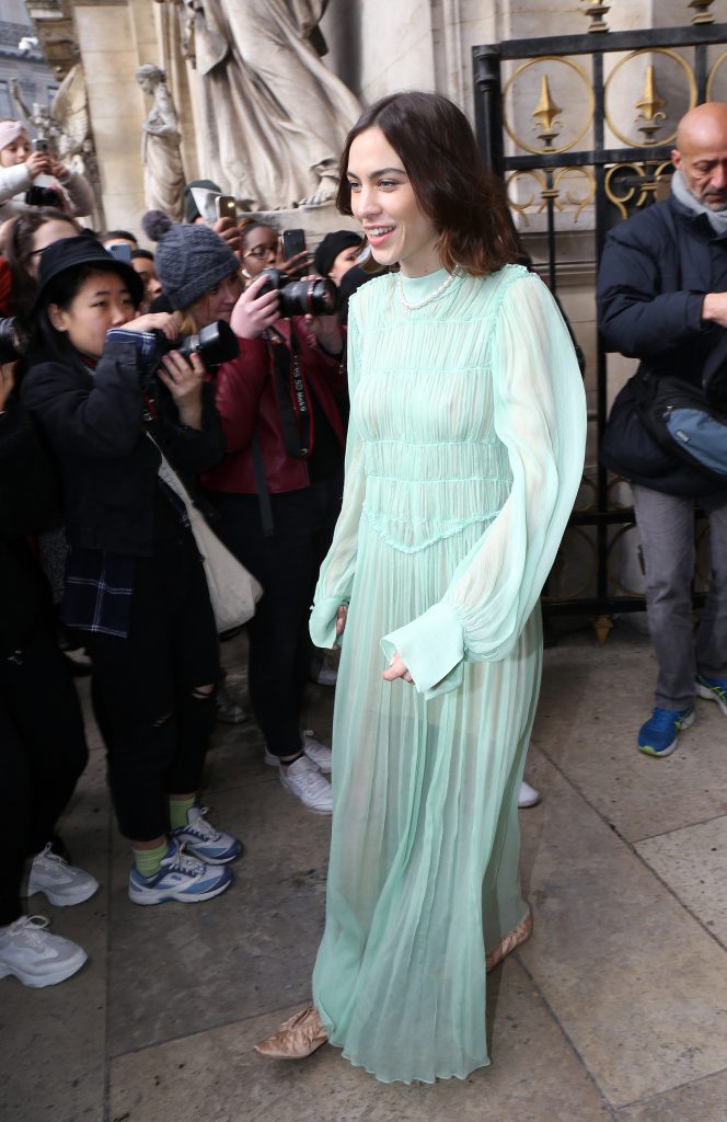 Alexa Chung Flashing Her Beautiful Cleavage in a See-Through Dress gallery, pic 8