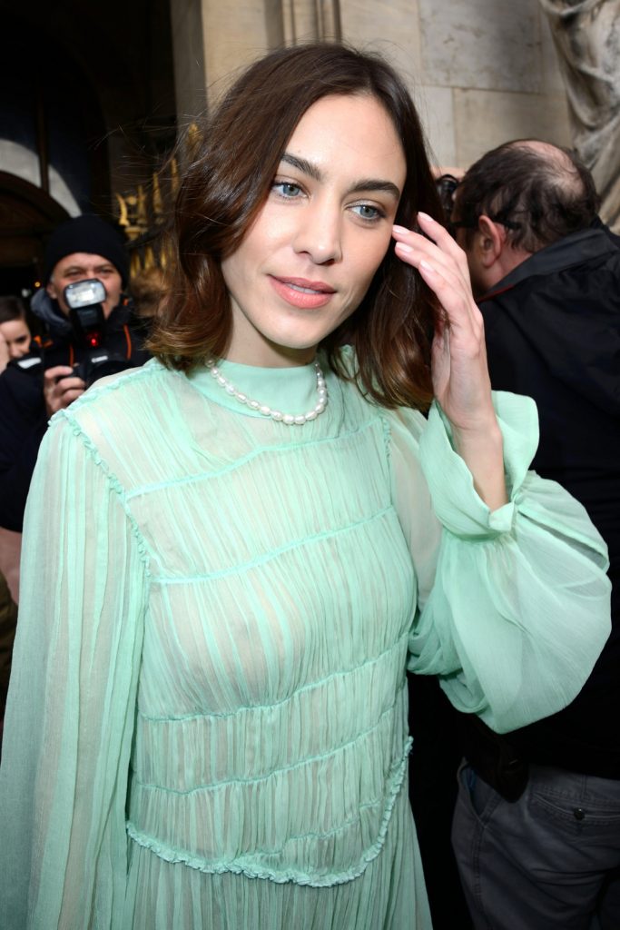 Alexa Chung Flashing Her Beautiful Cleavage in a See-Through Dress gallery, pic 16