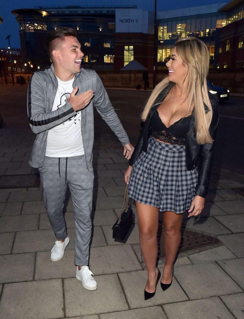 Skirt-Wearing Blonde Bimbo Chloe Ferry Gets Her Boobs Squeezed gallery, pic 6