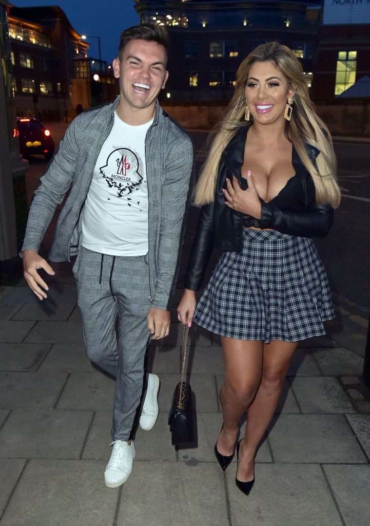 Skirt-Wearing Blonde Bimbo Chloe Ferry Gets Her Boobs Squeezed gallery, pic 18