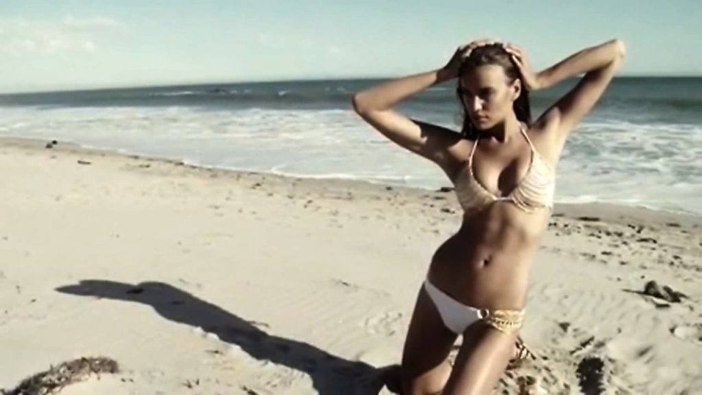 Slim Brunette Stunner Irina Shayk Shamelessly Posing on a Beach gallery, pic 10