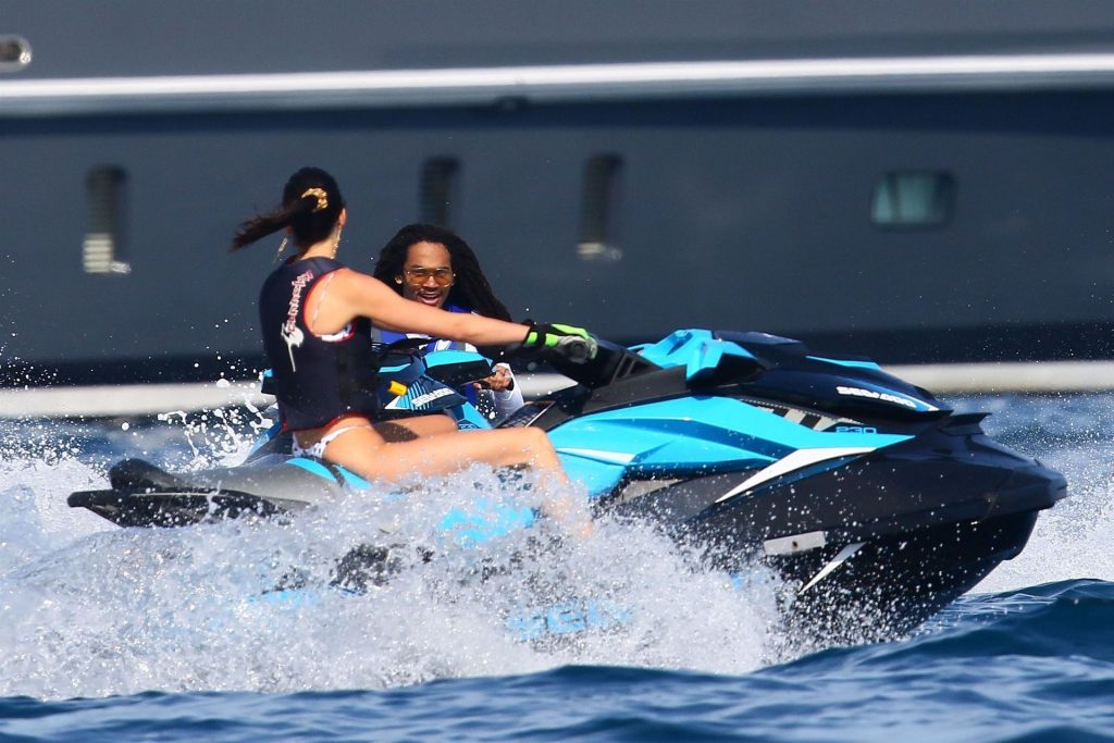 Brunette Celebrity Kendall Jenner Looks Sexy While Riding a Jetski gallery, pic 26