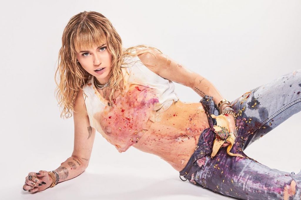 Topless Miley Cyrus Posing and Fighting for a Good Cause gallery, pic 10
