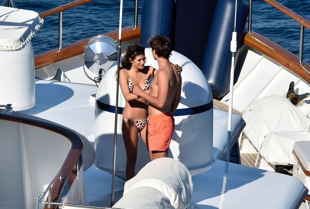 Bikini-Clad Cairo Dwek Having Fun on a Yacht in Portofino  gallery, pic 42