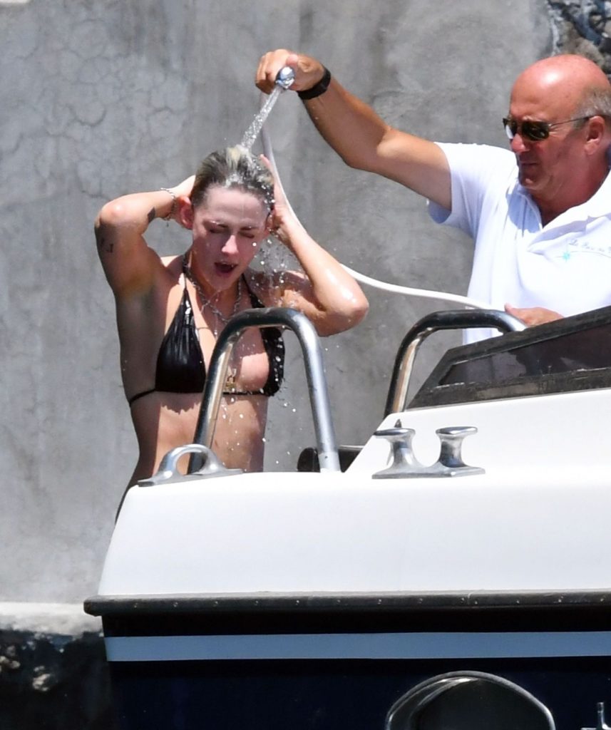 Kristen Stewart Sunbathing Topless on a Yacht  gallery, pic 76