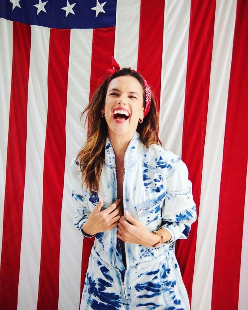 Alessandra Ambrosio Shows Her Tits in a Patriotic Photoshoot gallery, pic 2